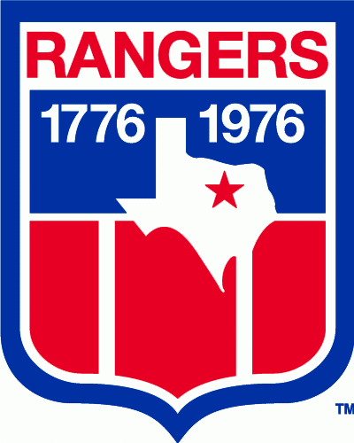 Texas Rangers 1976 Misc Logo iron on transfers for fabric